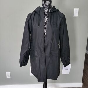 London Fog rainwear coat black color S/P size